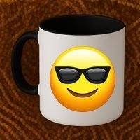 Sunglasses Emoji Cool Smiley Coffee Mug thumb 2