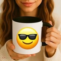 Sunglasses Emoji Cool Smiley Coffee Mug thumb 3