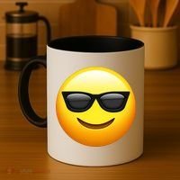 Sunglasses Emoji Cool Smiley Coffee Mug thumb 4