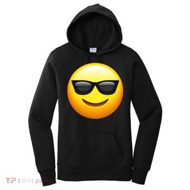 Sunglasses Emoji Cool Smiley Women's Hoodie