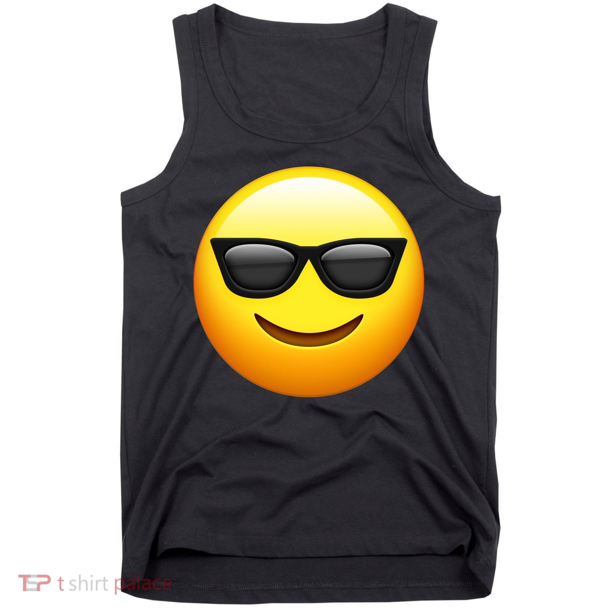 Sunglasses Emoji Cool Smiley Tank Top