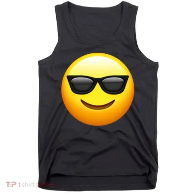 Sunglasses Emoji Cool Smiley Tank Top