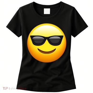 Sunglasses Emoji Cool Smiley Women's T-Shirt