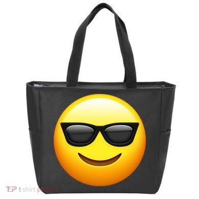 Sunglasses Emoji Cool Smiley Tote Bag