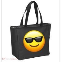 Sunglasses Emoji Cool Smiley Tote Bag thumb 2
