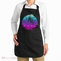 Sunrise Octopus Vaporwave Apron thumb 2