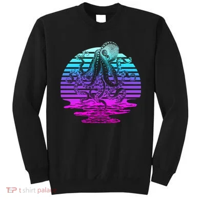 Sunrise Octopus Vaporwave Sweatshirt