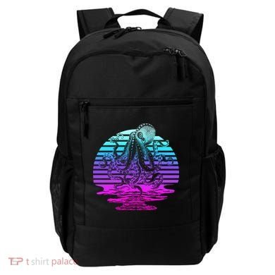 Sunrise Octopus Vaporwave Backpack