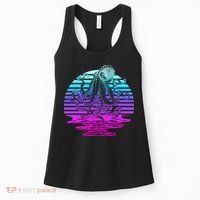 Sunrise Octopus Vaporwave Women's Tank Top thumb 0