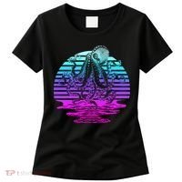 Sunrise Octopus Vaporwave Women's T-Shirt thumb 0