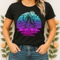 Sunrise Octopus Vaporwave Women's T-Shirt thumb 2
