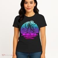 Sunrise Octopus Vaporwave Women's T-Shirt thumb 4