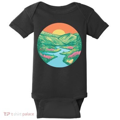 Sunrise Painting Baby Bodysuit