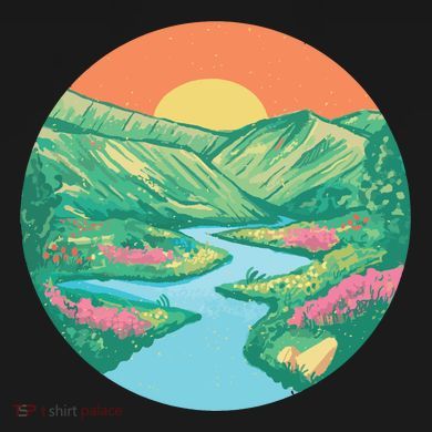 Sunrise Painting Tie Dye Hoodie