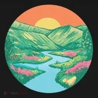 Sunrise Painting Toddler Hoodie thumb 2