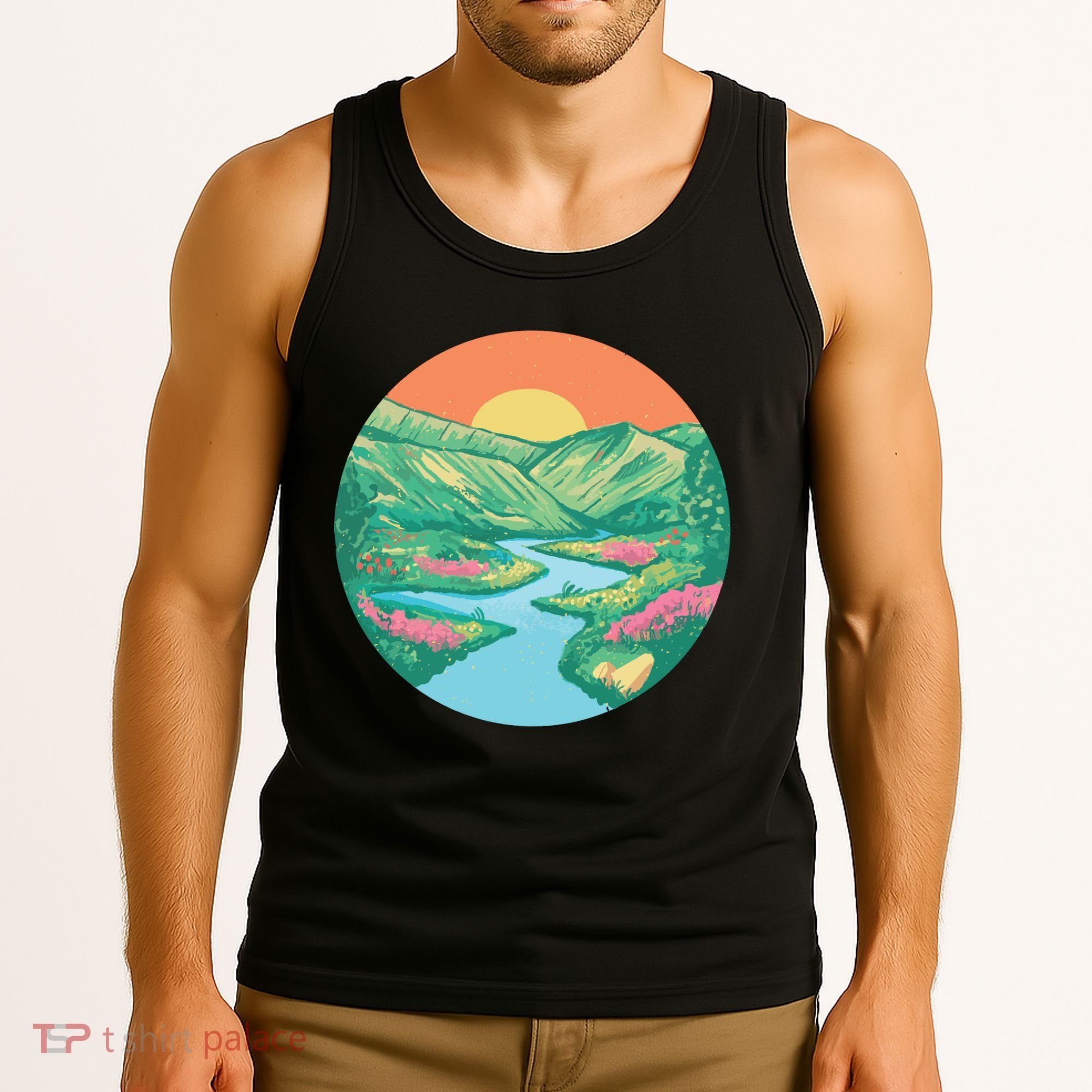 Sunrise Painting Tank Top
