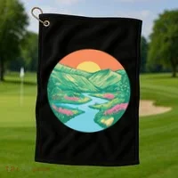 Sunrise Painting Golf Towel thumb 1