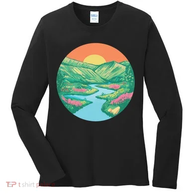 Sunrise Painting Women's Long Sleeve Shirt