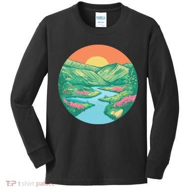 Sunrise Painting Kids Long Sleeve Shirt