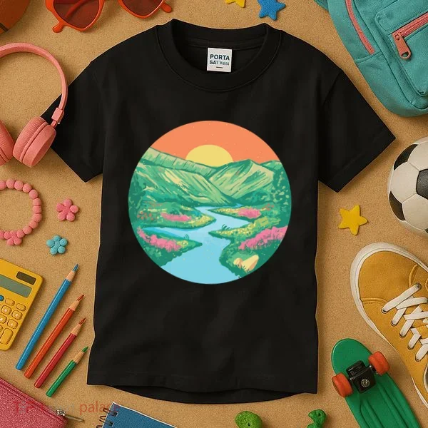 Sunrise Painting Kids T-Shirt