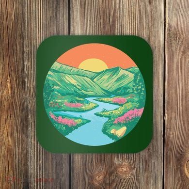 Sunrise Painting Coaster