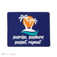 Sunrise Sunburn Sunset Repeat Palm Tree Mousepad thumb 0