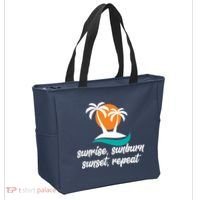 Sunrise Sunburn Sunset Repeat Palm Tree Tote Bag thumb 2