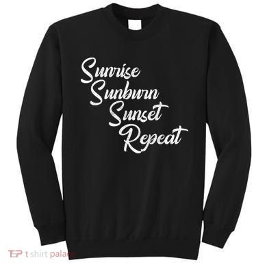 Sunrise Sunburn Sunset Repeat Vintage Sweatshirt