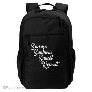 Sunrise Sunburn Sunset Repeat Vintage Backpack