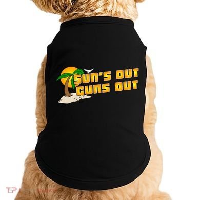 Sun's Got Guns Out Doggie Tank