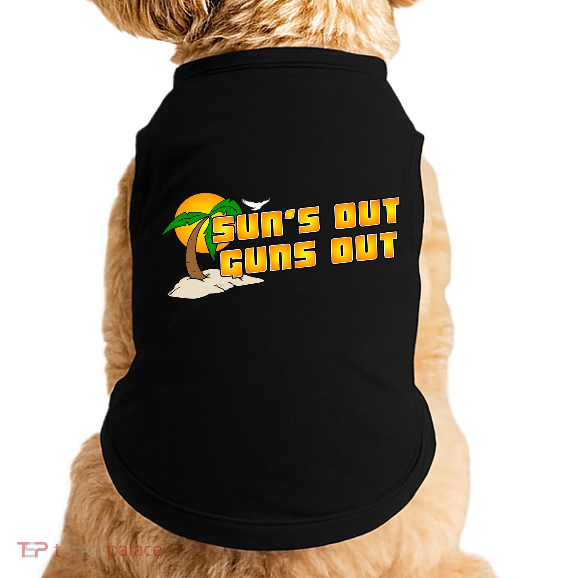 Sun's Got Guns Out Doggie Tank