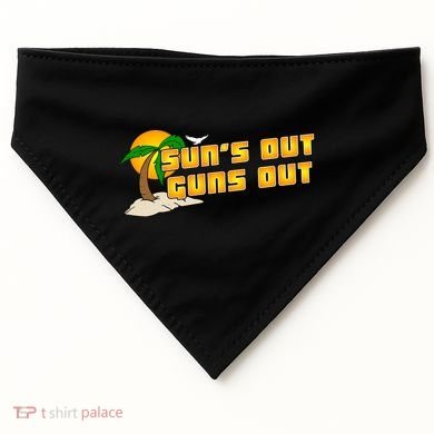 Sun's Got Guns Out USA-Made Doggie Bandana