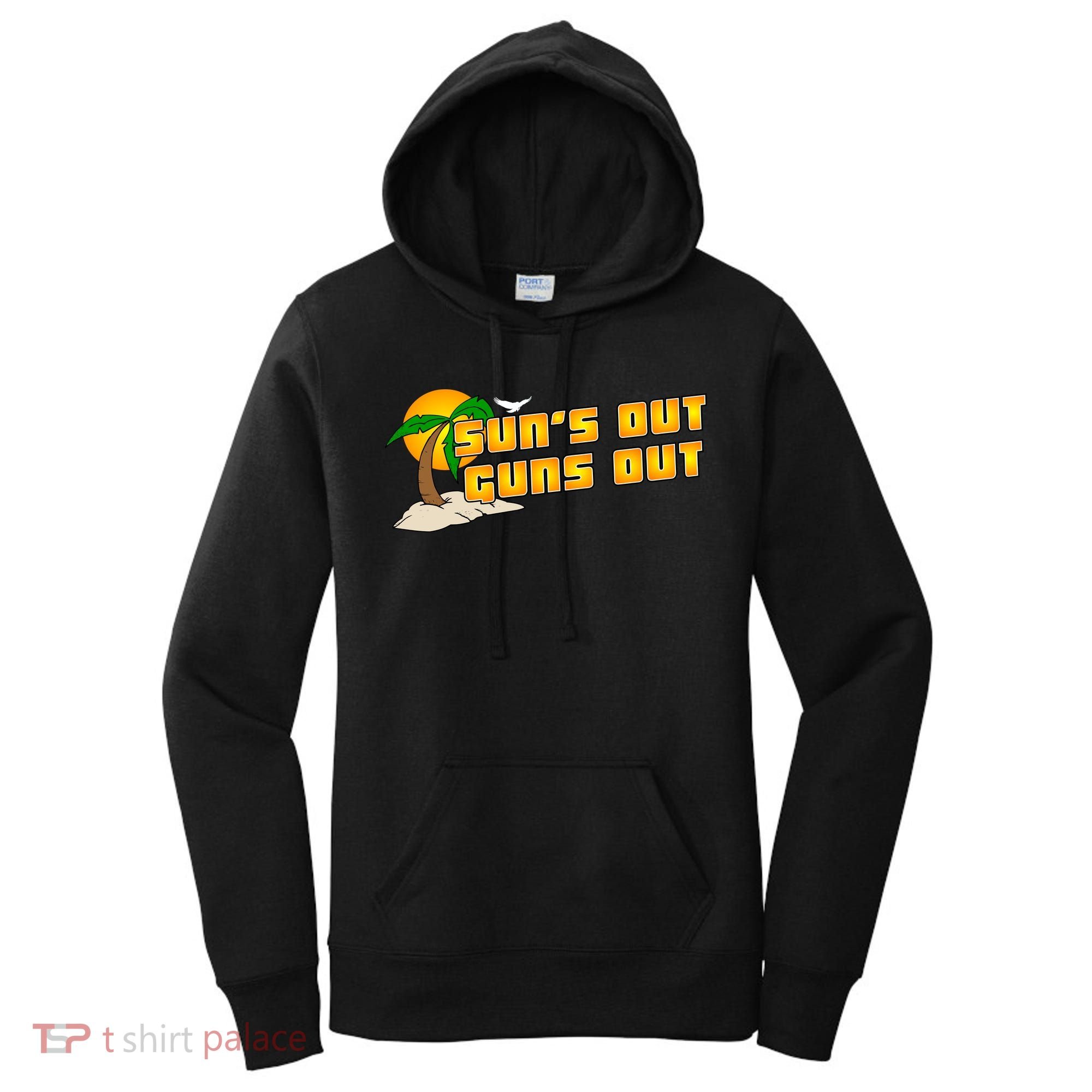 Sun's Got Guns Out Women's Hoodie