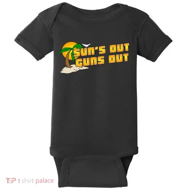Sun's Got Guns Out Baby Bodysuit