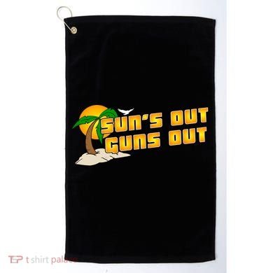 Sun's Got Guns Out Golf Towel