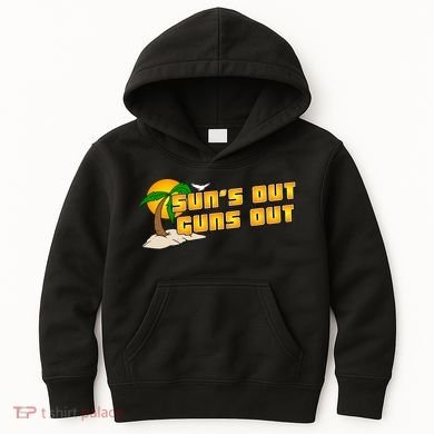 Sun's Got Guns Out Kids Hoodie