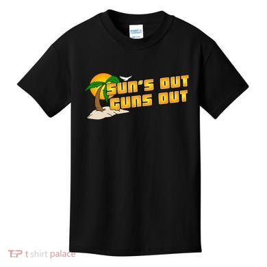 Sun's Got Guns Out Kids T-Shirt