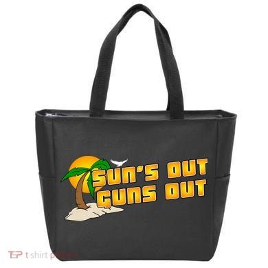 Sun's Got Guns Out Tote Bag