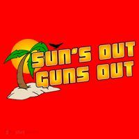 Sun's Got Guns Out Santa Hat thumb 1