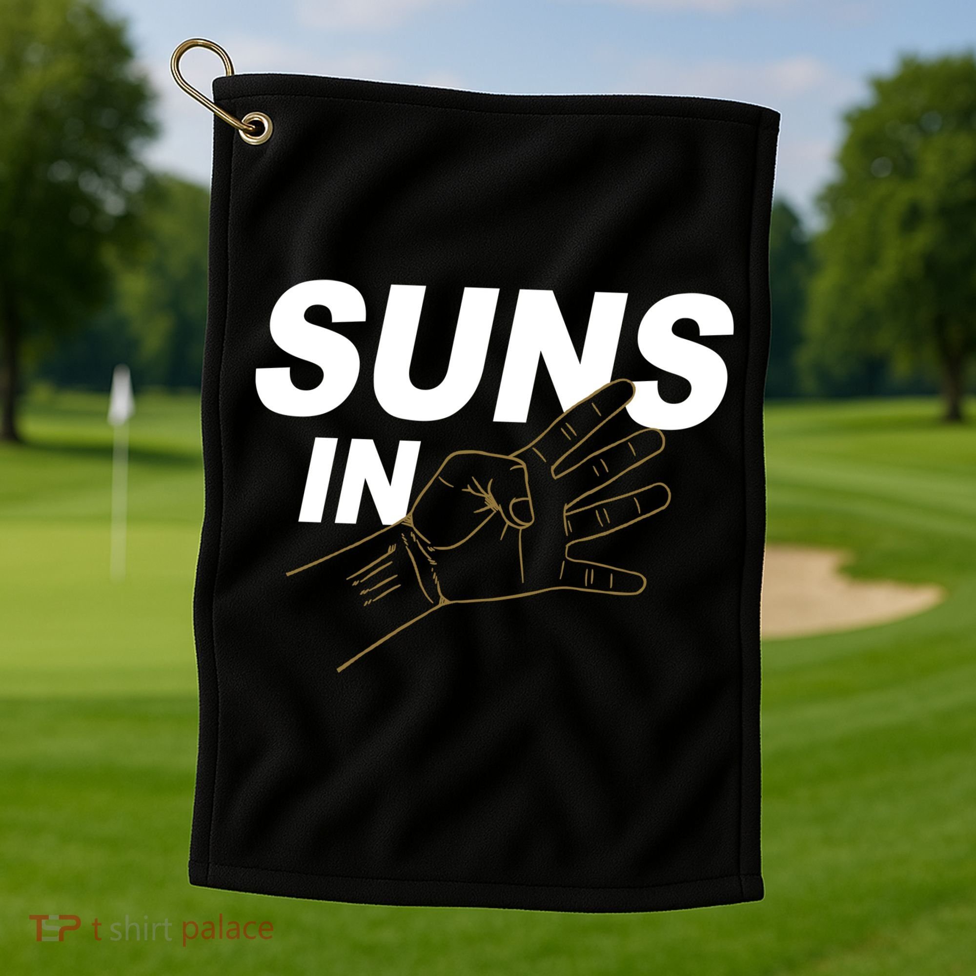 Suns In 4 Playoff Basketball Golf Towel
