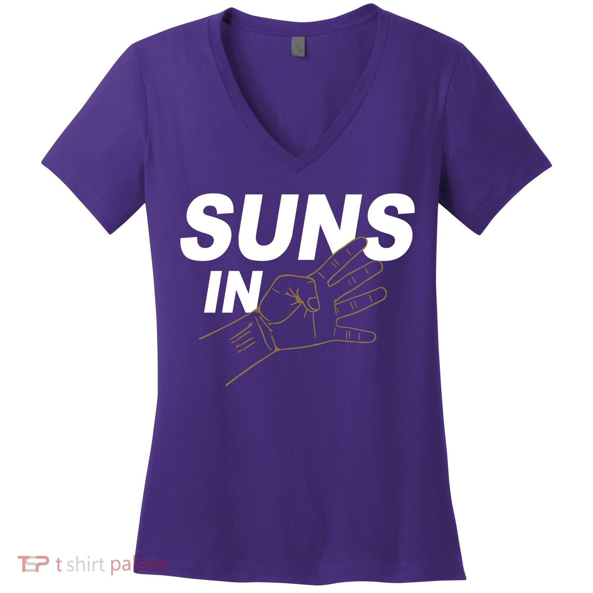 Suns In 4 Playoff Basketball Women's V-Neck T-Shirt