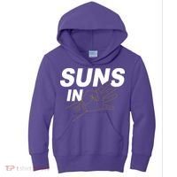 Suns In 4 Playoff Basketball Kids Hoodie thumb 0