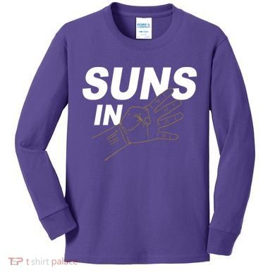 Suns In 4 Playoff Basketball Kids Long Sleeve Shirt