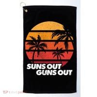 Suns Out Guns Out Golf Towel thumb 0