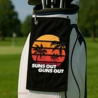 Suns Out Guns Out Golf Towel thumb 2