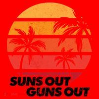 Suns Out Guns Out Santa Hat thumb 1