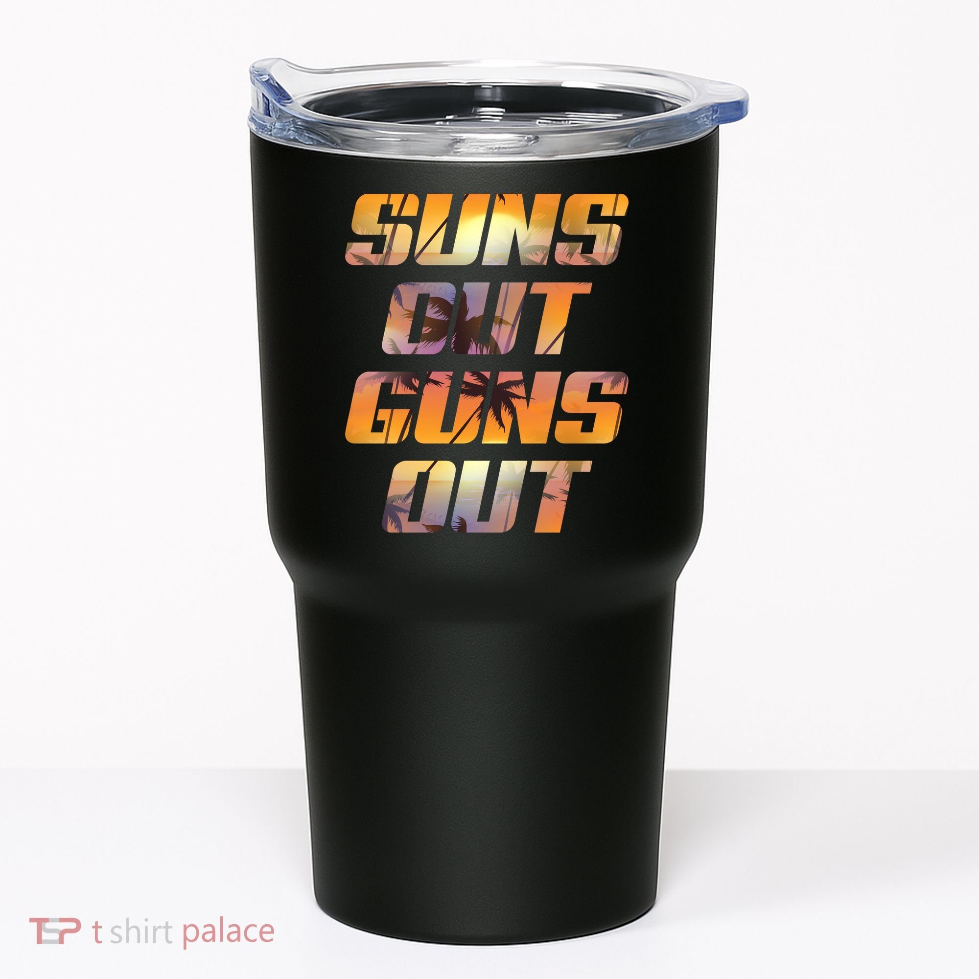 Suns Out Guns Out Summer Tumbler