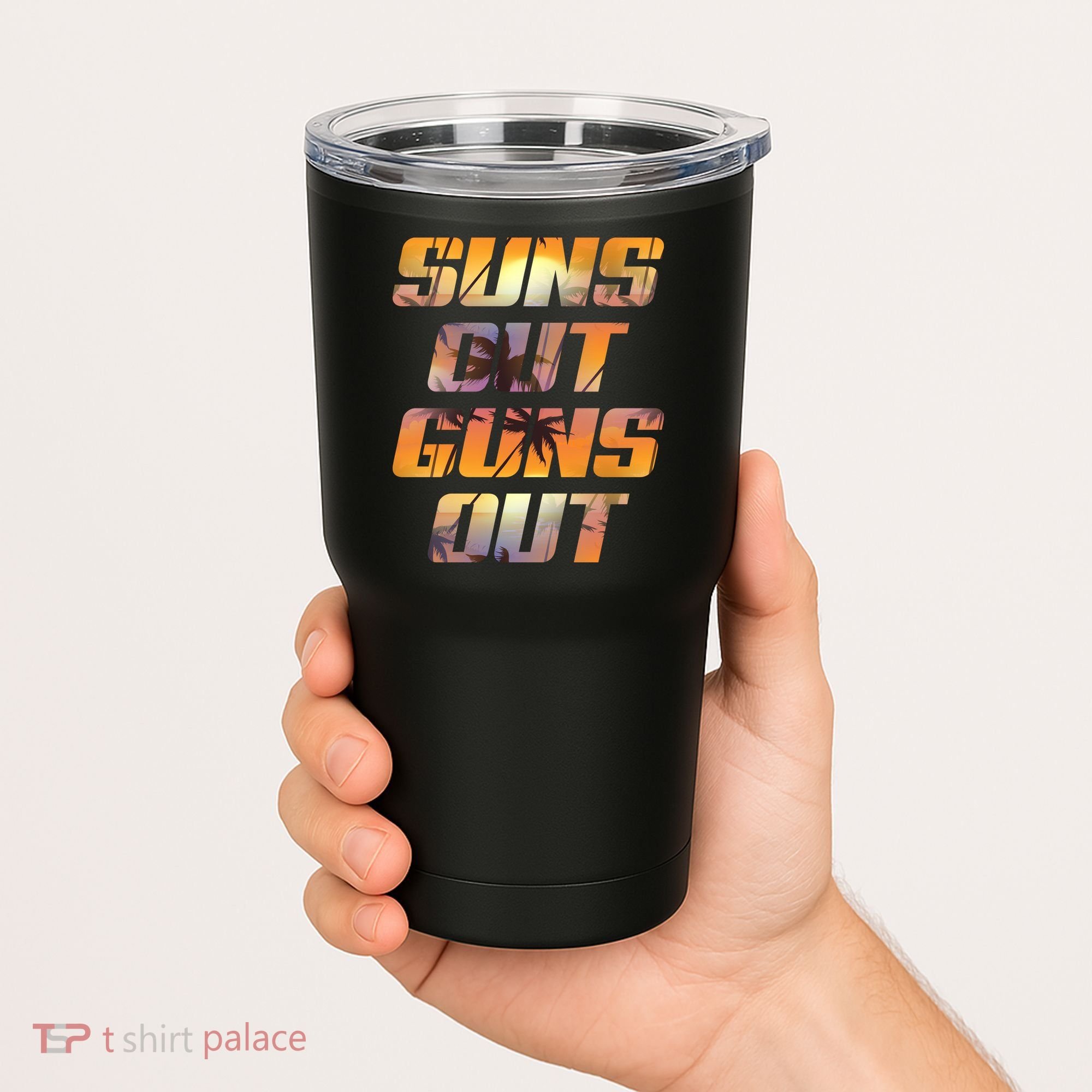 Suns Out Guns Out Summer Tumbler