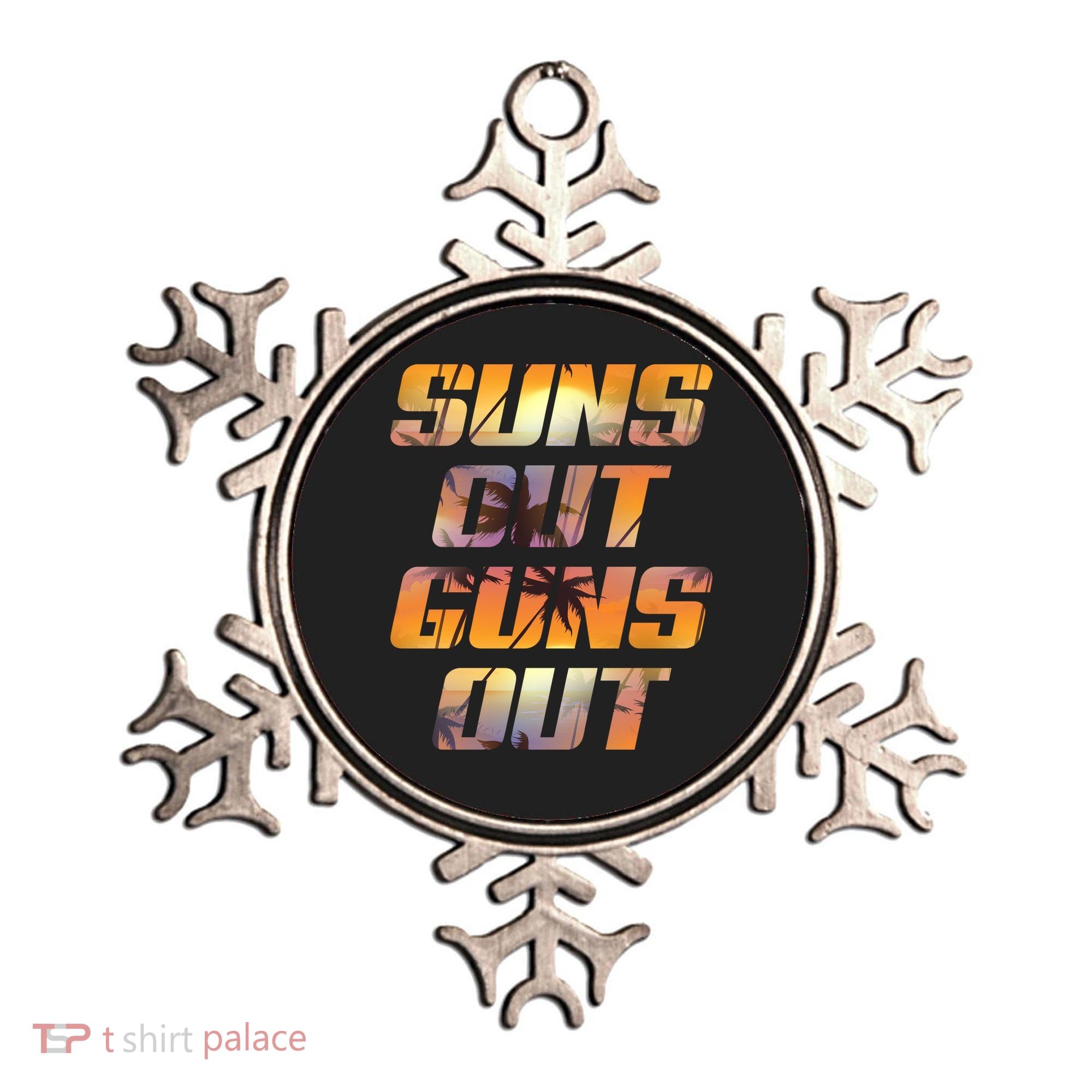 Suns Out Guns Out Summer Ornament