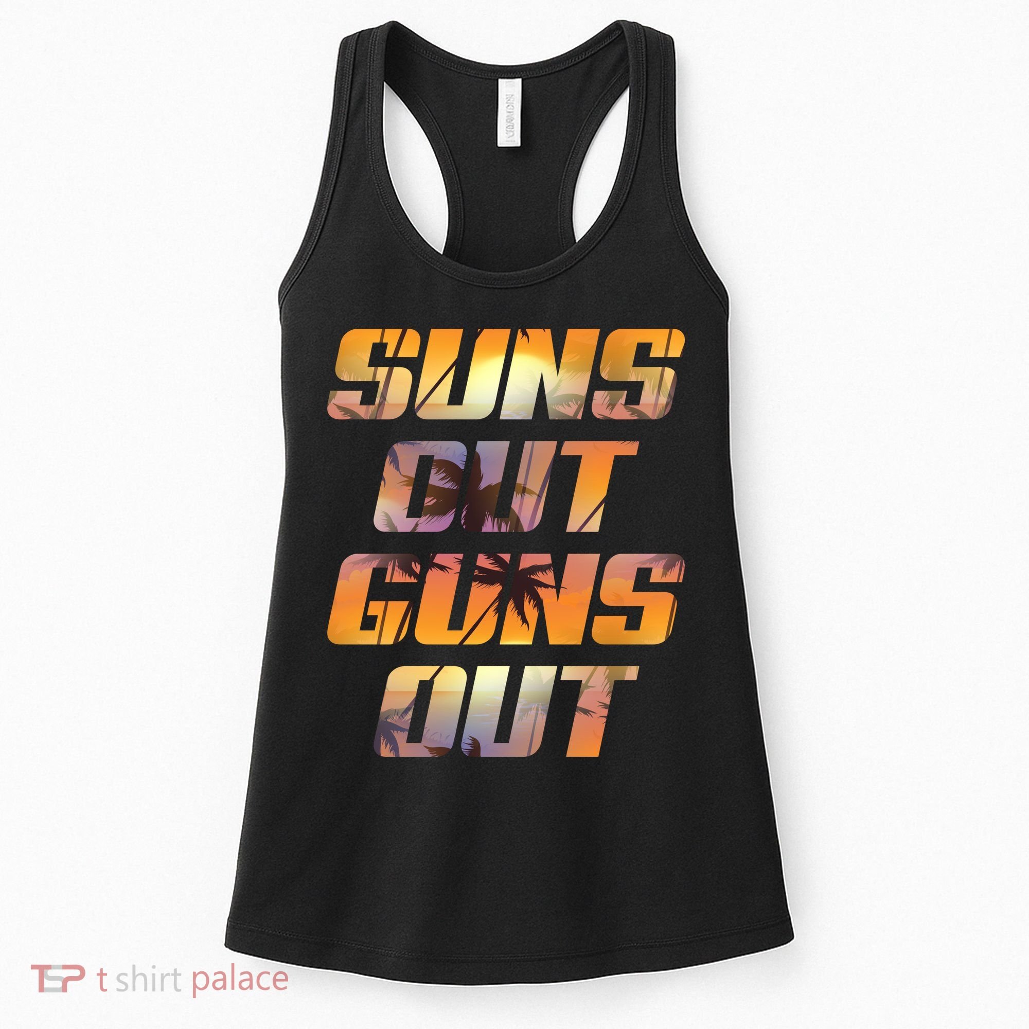 Suns Out Guns Out Summer Women's Tank Top